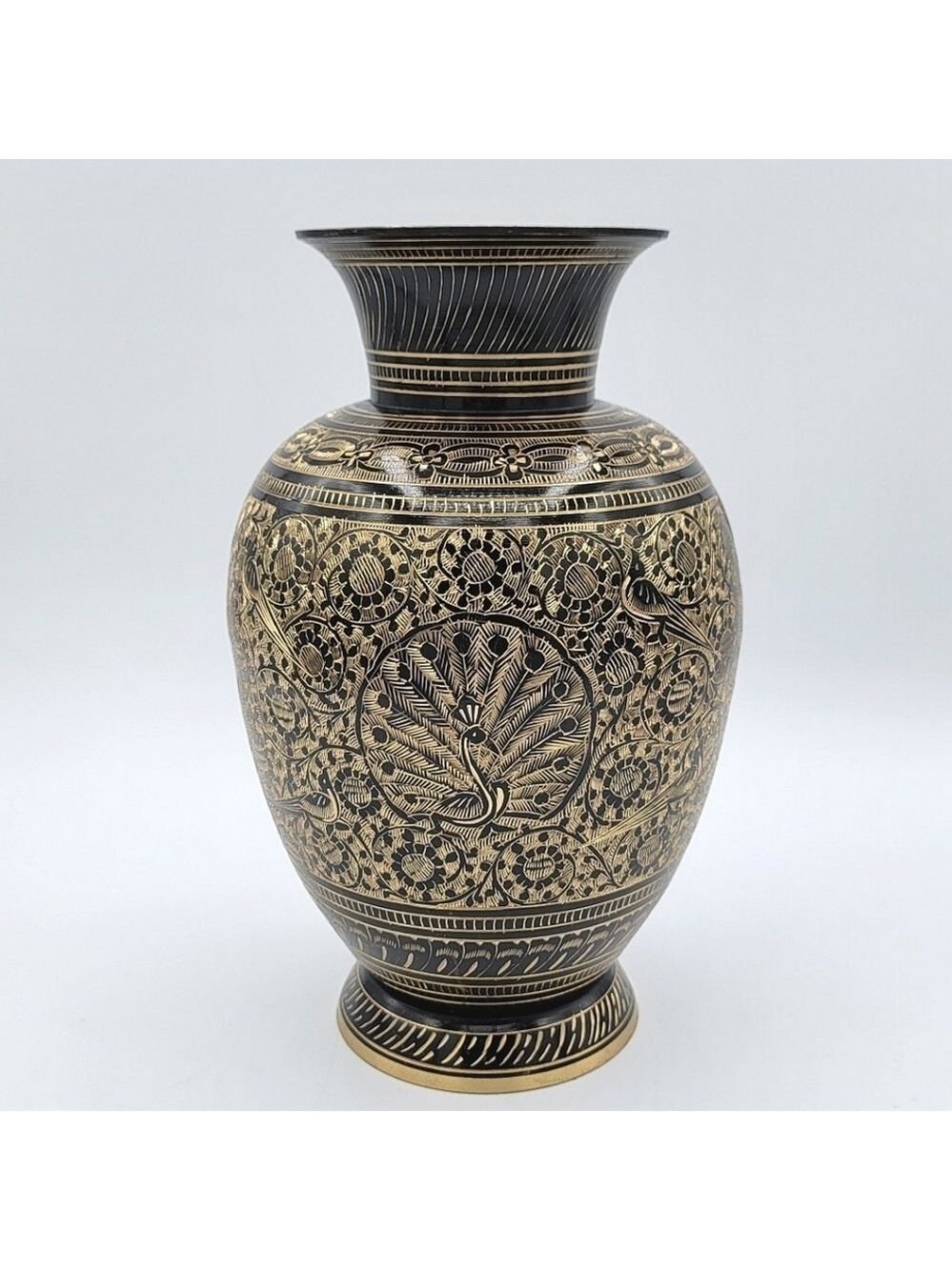 Brass Peacock Vase #1912